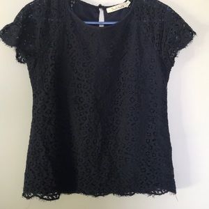 Lace short sleeve top
